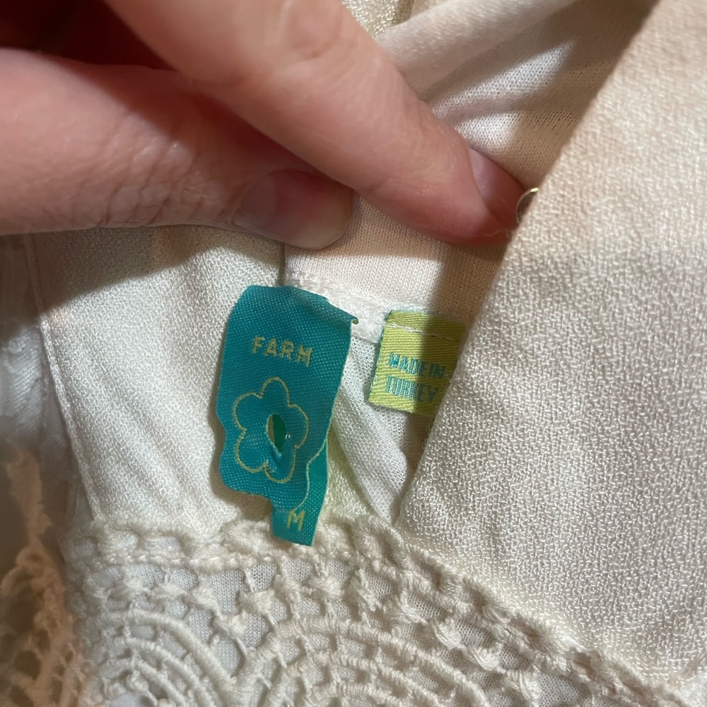 Elegant Off-White Farm Rio Solana Dress Size S - Picture 6 of 16